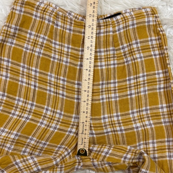 Reformation Linen Plaid Pants in "Cher" Yellow Sz 6 - Picture 11 of 11